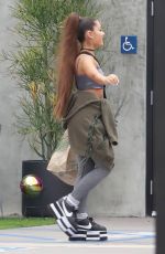 ARIANA GRANDE Shopping at Whole Foods in West Hollywood 02/17/2019