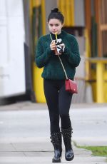 ARIEL WINTER Arrives at Wags and Walks Dog Adoption Center in Los Angeles 02/13/2019