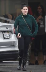 ARIEL WINTER Arrives at Wags and Walks Dog Adoption Center in Los Angeles 02/13/2019