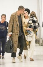 ASHLEE SIMPSON and Evan Ross at LAX Airport in Los Angeles 01/31/2019