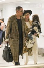 ASHLEE SIMPSON and Evan Ross at LAX Airport in Los Angeles 01/31/2019
