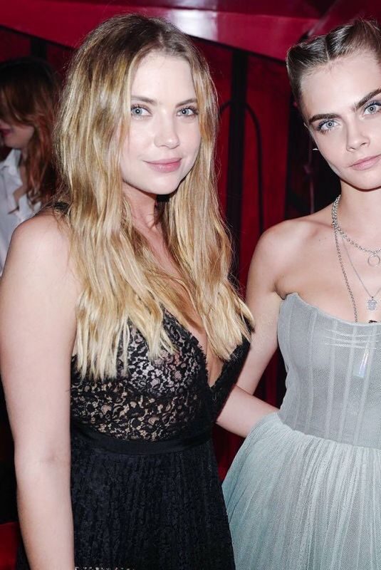 ASHLEY BENSON and CARA DELEVINGNE at Dior Lipstick Launch Party 02/25/2019