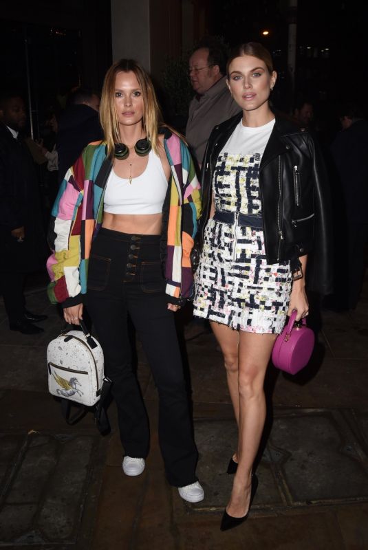 ASHLEY JAMES and CHARLOTTE DE CARL Night Out in London 01/30/2019