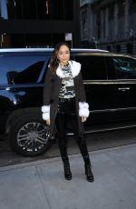 ASHLEY MADEKWE Arrives at Longchamp Fashion Show in New York 02/09/2019