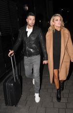 ASHLEY ROBERTS and Giovanni Pernice Leaves SSE Arena London 02/07/2019