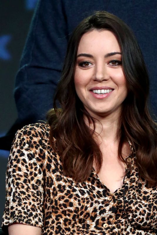 AUBREY PLAZA at TCA Winter Tour in Pasadena 02/04/2019