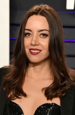 AUBREY PLAZA at Vanity Fair Oscar Party in Beverly Hills 02/24/2019