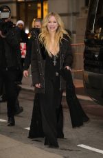 AVRIL LAVIGNE Aeaves at Her Hotel in New York 02/13/2019