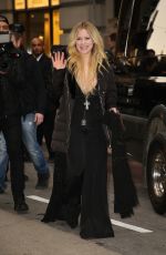 AVRIL LAVIGNE Aeaves at Her Hotel in New York 02/13/2019