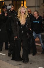 AVRIL LAVIGNE Aeaves at Her Hotel in New York 02/13/2019