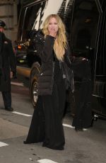 AVRIL LAVIGNE Aeaves at Her Hotel in New York 02/13/2019