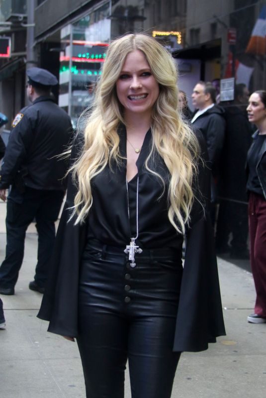 AVRIL LAVIGNE Arrives at Good Morning America in New York 02/15/2019