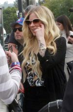 AVRIL LAVIGNE at Extra at Universal Studios in Hollywood 02/27/2019