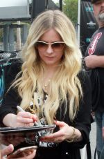 AVRIL LAVIGNE at Extra at Universal Studios in Hollywood 02/27/2019