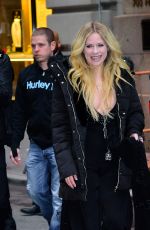 AVRIL LAVIGNE Leaves Her Hotel in New York 02/13/2019