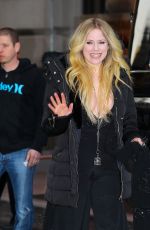 AVRIL LAVIGNE Leaves Her Hotel in New York 02/13/2019