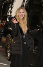 AVRIL LAVIGNE Leaves Her Hotel in New York 02/13/2019
