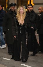 AVRIL LAVIGNE Leaves Her Hotel in New York 02/13/2019