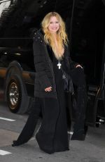 AVRIL LAVIGNE Leaves Her Hotel in New York 02/13/2019