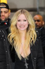 AVRIL LAVIGNE Leaves Her Hotel in New York 02/13/2019