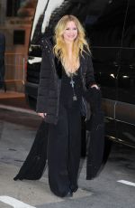 AVRIL LAVIGNE Leaves Her Hotel in New York 02/13/2019