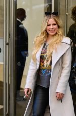 AVRIL LAVIGNE Leaves SiriusSM in New York 02/19/2019
