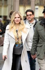 AVRIL LAVIGNE Leaves SiriusSM in New York 02/19/2019