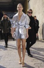 BAR REFAELI Leaves Byblos Fashion Show at Milan Fashion Week 02/20/2019