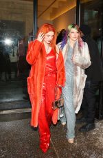 BELLA and DANI THORNE Arrives at Sally Lapointe Fashion Show in New York 02/12/2019