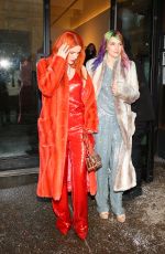BELLA and DANI THORNE Arrives at Sally Lapointe Fashion Show in New York 02/12/2019