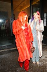 BELLA and DANI THORNE Arrives at Sally Lapointe Fashion Show in New York 02/12/2019