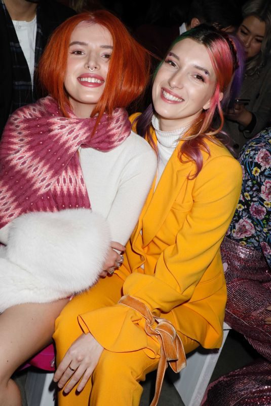 BELLA and DANI THORNE at Prabal Gurung Show in New york 02/10/2019