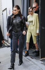 BELLA and GIGI HADID Leaves Fendi Fashion Show in Milan 02/21/2019