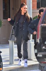BELLA HADID and The Weeknd Leaves Their Apartment in New York 02/01/2019