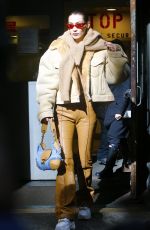 BELLA HADID Arrives at Michael Kors Show in New York Fashion Week 02/13/2019