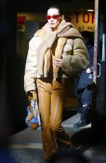 BELLA HADID Arrives at Michael Kors Show in New York Fashion Week 02/13/2019