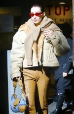 BELLA HADID Arrives at Michael Kors Show in New York Fashion Week 02/13/2019