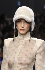 BELLA HADID at Fendi Runway Show at Milan Fashion Week 02/21/2019