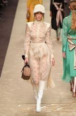 BELLA HADID at Fendi Runway Show at Milan Fashion Week 02/21/2019