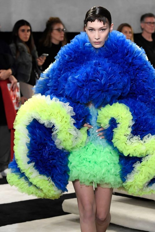 BELLA HADID at Tomo Koizumi Runway Show at New York Fashion Week 02/08/2019