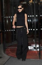 BELLA HADID Leaves Her Hotel in Paris 02/27/2019