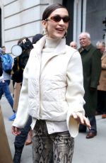 BELLA HADID Leaves Ralph Lauren Show in New York 02/07/2019