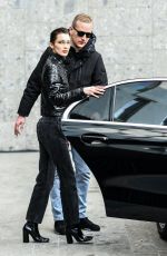BELLA HADID Out in Milan 02/21/2019