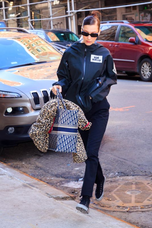 BELLA HADID Out in New York 02/10/2019