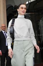 BELLA HADID Out in Paris 02/28/2019