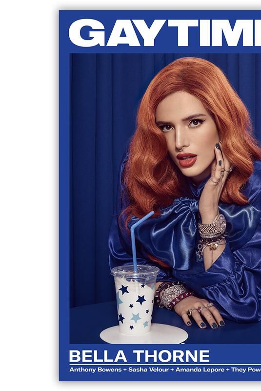 BELLA THORNE in Gay Ttimes Magazine, February 2019