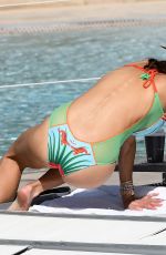 BETHENNY FRANKEL in Swimsuit at a Pool in Miami 02/03/2019
