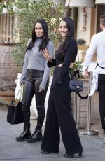 BRIE and NIKKI BELLA Out in Beverly Hills 02/20/2019