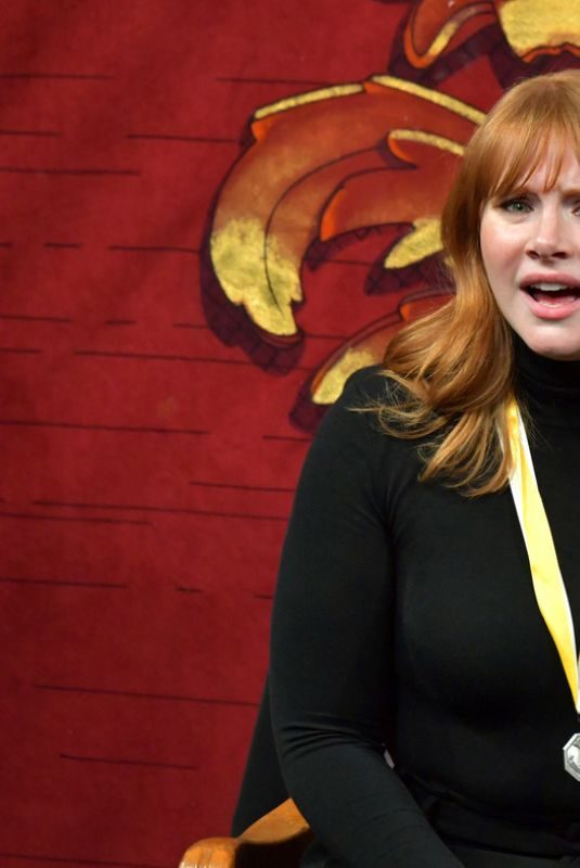 BRYCE DALLAS HOWARD at Hasty Pudding Theatricals Woman of the Year Event in Cambridge 01/30/2019