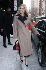 CAITLIN FITZGERALD Arrives at Build Series in New York 02/01/2019